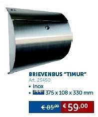 Promoties Brievenbus timur - Huismerk - Zelfbouwmarkt - Geldig van 04/03/2014 tot 07/04/2014 bij Zelfbouwmarkt