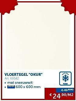Promoties Vloertegel okur - Huismerk - Zelfbouwmarkt - Geldig van 04/03/2014 tot 07/04/2014 bij Zelfbouwmarkt