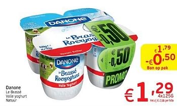 Promoties Danone le brassé - Danone - Geldig van 04/03/2014 tot 09/03/2014 bij Intermarche