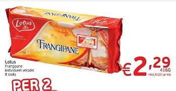 Promoties Lotus frangipane - Lotus Bakeries - Geldig van 04/03/2014 tot 09/03/2014 bij Intermarche