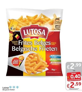 Promoties Lutosa belgische frieten - Lutosa - Geldig van 04/03/2014 tot 09/03/2014 bij Intermarche
