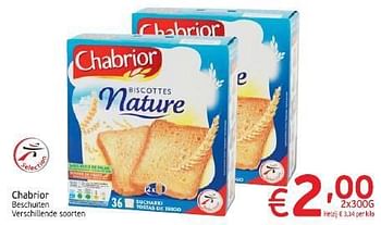 Promoties Chabrior beschuiten - Chabrior - Geldig van 04/03/2014 tot 09/03/2014 bij Intermarche