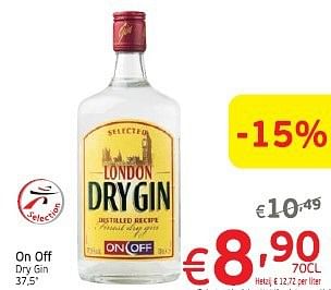 Promotions On off dry gin - On/Off - Valide de 04/03/2014 à 09/03/2014 chez Intermarche