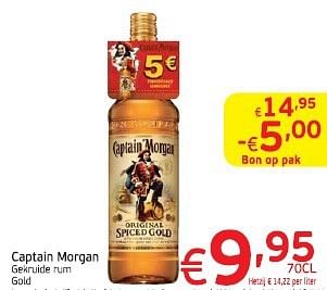 Promotions Captain morgan gekruide rum - Captain Morgan - Valide de 04/03/2014 à 09/03/2014 chez Intermarche