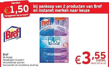 Promoties Bref wc-blokje - Bref - Geldig van 04/03/2014 tot 09/03/2014 bij Intermarche
