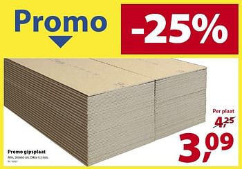 Promoties Promo gipsplaat - Huismerk - Gamma - Geldig van 05/03/2014 tot 10/03/2014 bij Gamma