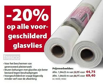 Promoties Voorgeschilderd glasvlies - Huismerk - Gamma - Geldig van 05/03/2014 tot 10/03/2014 bij Gamma