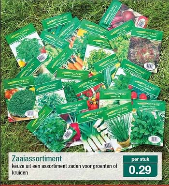 Promoties Zaaiassortiment - Huismerk - Aldi - Geldig van 05/03/2014 tot 08/03/2014 bij Aldi