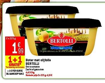 Promoties Boter met olijfolie bertolli - Bertolli - Geldig van 05/03/2014 tot 11/03/2014 bij Smatch