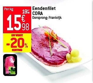 Promoties Eendenfilet cora - Cora - Geldig van 05/03/2014 tot 11/03/2014 bij Match