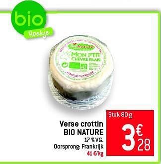 Promoties Verse crottin bio nature - Bio Nature - Geldig van 05/03/2014 tot 11/03/2014 bij Match