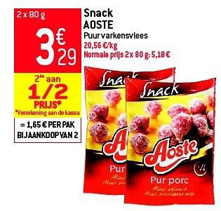 Promoties Snack aoste - Aoste - Geldig van 05/03/2014 tot 11/03/2014 bij Match