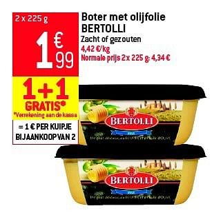 Promoties Boter met olijfolie bertolli - Bertolli - Geldig van 05/03/2014 tot 11/03/2014 bij Match