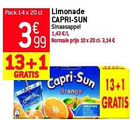 Promoties Limonade capri-sun - Capri-Sun - Geldig van 05/03/2014 tot 11/03/2014 bij Match