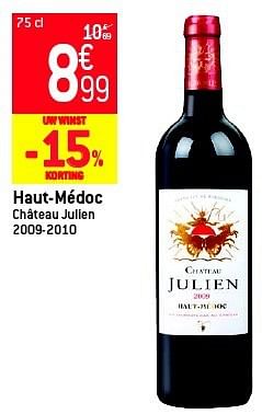 Promoties Haut-médoc - Rode wijnen - Geldig van 05/03/2014 tot 11/03/2014 bij Match
