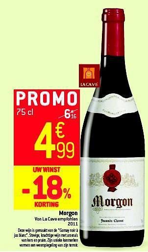 Promoties Morgon - Rode wijnen - Geldig van 05/03/2014 tot 11/03/2014 bij Match