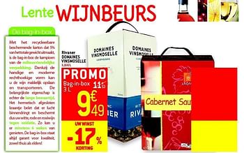 Promoties Rivaner domaines vinsmoselle - Witte wijnen - Geldig van 05/03/2014 tot 11/03/2014 bij Match