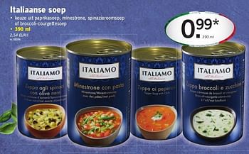 Promoties Italiaanse soep - Italiamo - Geldig van 06/03/2014 tot 12/03/2014 bij Lidl