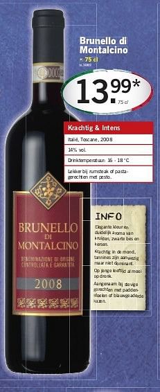 Promoties Brunello di montalcino - Rode wijnen - Geldig van 06/03/2014 tot 12/03/2014 bij Lidl