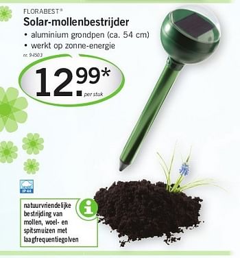 Promoties Solar-mollenbestrijder - Flora  Best - Geldig van 06/03/2014 tot 12/03/2014 bij Lidl