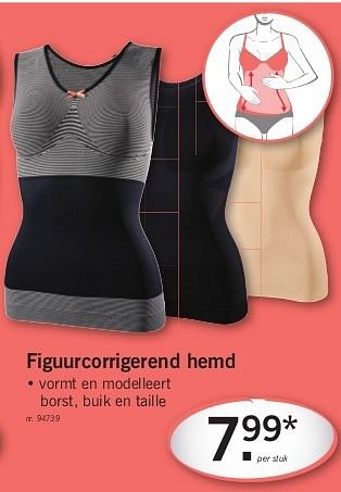 Promoties Figuurcorrigerend hemd - Jolinesse - Geldig van 06/03/2014 tot 12/03/2014 bij Lidl