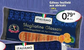 Italiamo Gateau Feuillete Aux Abricots En Promotion Chez Lidl