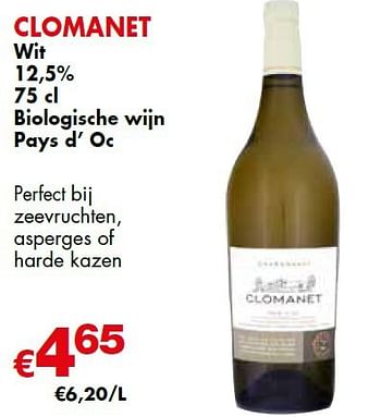 Promoties Clomanet - Witte wijnen - Geldig van 07/03/2014 tot 20/03/2014 bij Cobeli