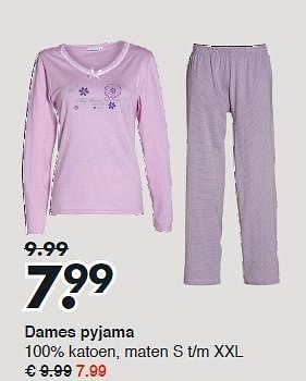 Baleinwalvis Kalksteen Zuidwest Huismerk - Wibra Dames pyjama - Promotie bij Wibra