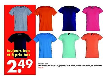 weerstand machine Tom Audreath Huismerk - Wibra Basic t-shirt - Promotie bij Wibra