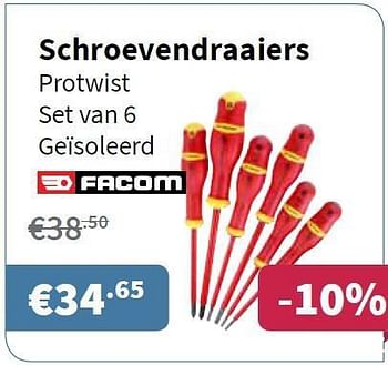 Promoties Schroevendraaiers protwist - Facom - Geldig van 13/03/2014 tot 26/03/2014 bij Cevo Market