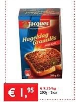 Promoties Jacques hagelslag - Jacques - Geldig van 13/03/2014 tot 25/03/2014 bij Prima