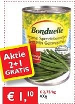 Promoties Bonduelle franse sperzieboontjes - Bonduelle - Geldig van 13/03/2014 tot 25/03/2014 bij Prima