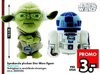 Promoties Sprekende pluchen star wars figuur - Star Wars - Geldig van 15/03/2014 tot 30/03/2014 bij Bart Smit