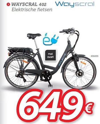 Promoties Wayscral 402 elektrische fietsen - Wayscrall - Geldig van 20/03/2014 tot 19/04/2014 bij Auto 5