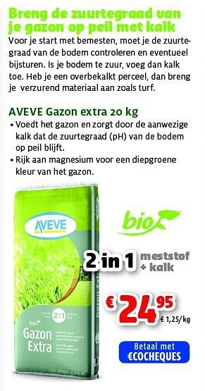 Promoties Aveve gazon extra - Huismerk - Aveve - Geldig van 25/03/2014 tot 05/04/2014 bij Aveve