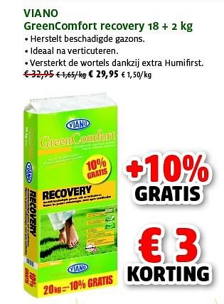 Promoties Viano greencomfort recovery - Viano - Geldig van 25/03/2014 tot 05/04/2014 bij Aveve
