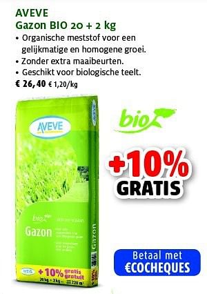 Promoties Aveve gazon bio - Huismerk - Aveve - Geldig van 25/03/2014 tot 05/04/2014 bij Aveve