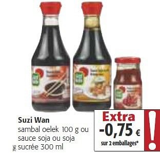 Sauce soja sucrée 300 ml Suzi Wan