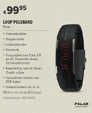 Promoties Loop polsband - Polar - Geldig van 26/03/2014 tot 14/04/2014 bij A.S.Adventure