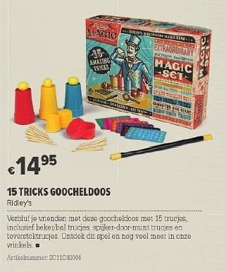 Promoties 15 tricks goocheldoos - Huismerk - A.S.Adventure - Geldig van 26/03/2014 tot 14/04/2014 bij A.S.Adventure