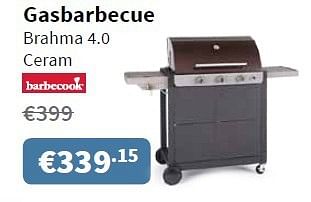 Promoties Gasbarbecue brahma 4.0 ceram - Barbecook - Geldig van 27/03/2014 tot 09/04/2014 bij Cevo Market