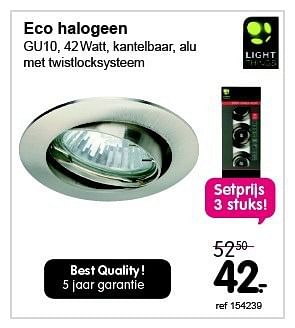 Promoties Eco halogeen - Light Things - Geldig van 31/03/2014 tot 27/04/2014 bij Freetime