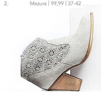 Promoties Damesschoenen mezura - Mezura - Geldig van 31/03/2014 tot 20/04/2014 bij Avance