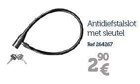 Promoties Antidiefstalslot met sleutel - Huismerk - Auto 5  - Geldig van 01/04/2014 tot 31/03/2015 bij Auto 5