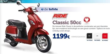 Promoties Ride classic 50cc - Ride - Geldig van 01/04/2014 tot 31/03/2015 bij Auto 5