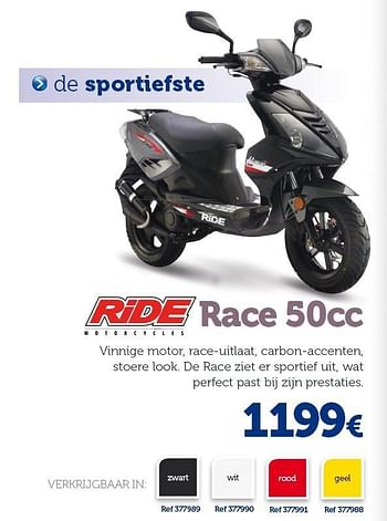 Promoties Ride race 50cc - Ride - Geldig van 01/04/2014 tot 31/03/2015 bij Auto 5