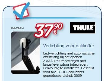 Promoties Verlichting voor dakkoffer - Thule - Geldig van 01/04/2014 tot 31/03/2015 bij Auto 5