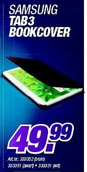 Promoties Samsung tab3 bookcover - Samsung - Geldig van 01/04/2014 tot 30/04/2014 bij Auva