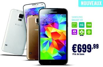 Promotions Samsung galaxy s5 - Samsung - Valide de 01/04/2014 à 30/04/2014 chez The Phone House