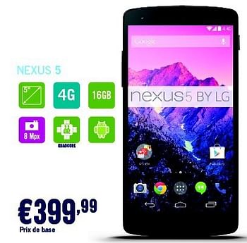 Promotions Nexus 5 - Nexus - Valide de 01/04/2014 à 30/04/2014 chez The Phone House